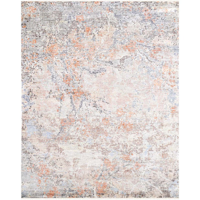 Neo Villa Floral Area Rug in Gray