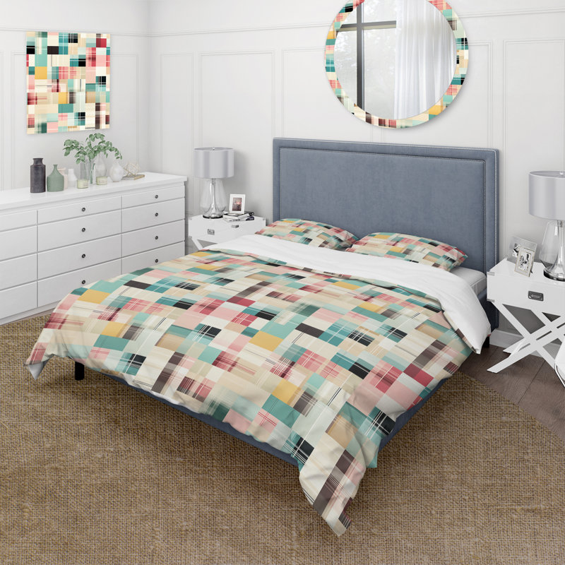 Ensemble de housse de couette Ayak, Housse de couette simple + 1 taie décorative stan