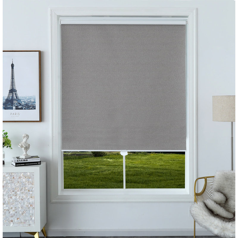 Store à enroulement occultant 100% sans protection UV, L 36 po x L 72 po, Poivre