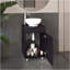 Meuble-lavabo de salle de bain avec lavabo, 1 porte, 4 pieds-321490470