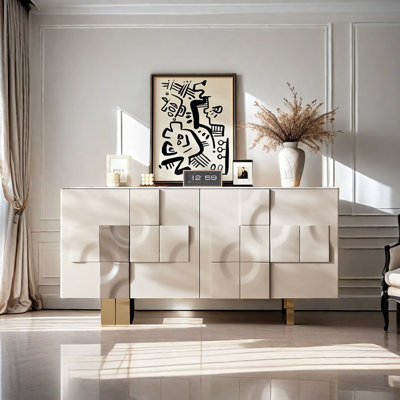 French Light Luxury Entrance Cabinet