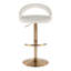 Ensemble de 3 tabourets de bar réglables en similicuir 17,5 po x 19 po x 39,5 po-132055324