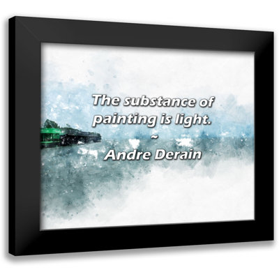 Andre Derain Quote: The substance of painting is light.