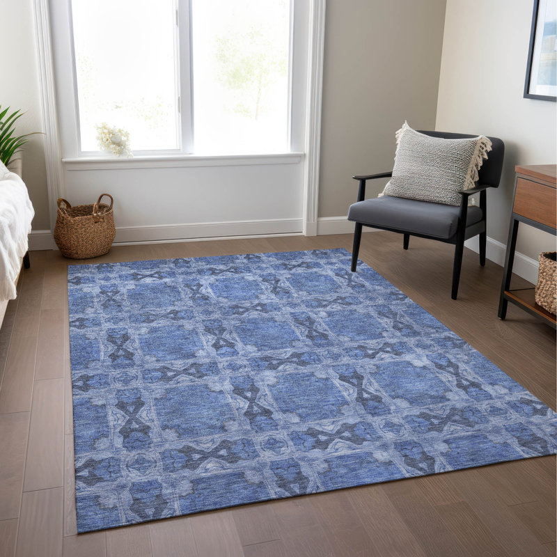 Floral Indoor / Outdoor Rug, Rectangle 8' x 10'