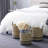 Seagrass Handmade Two-Toned Brown Decorative and Functional Storage Basket with Handles