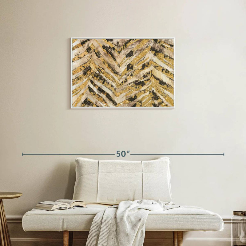 Nouveau zèbre II, Cadre flottant blanc, 31 po x 21 po