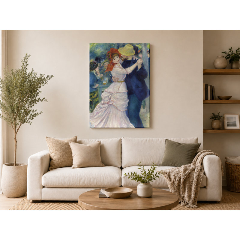 «Dance at Bougival» (1883) - Portrait, art mural sur toile, 14" W x 11" H