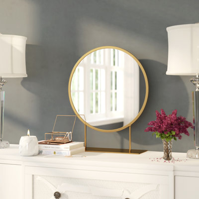 Jackie Round Freestanding Mirror