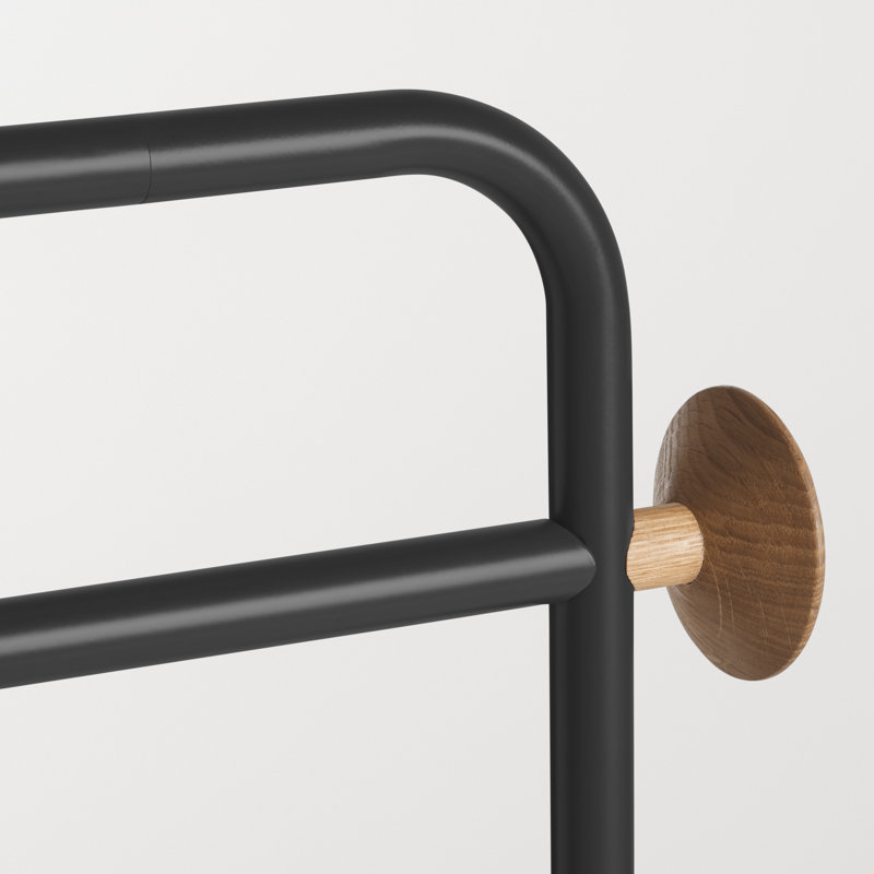 Garden Party 40'' Metal Clothing Rack, Oblivion