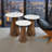 Topher Marble Top Three Pack Solid Wood Accent Table Set-2038809518