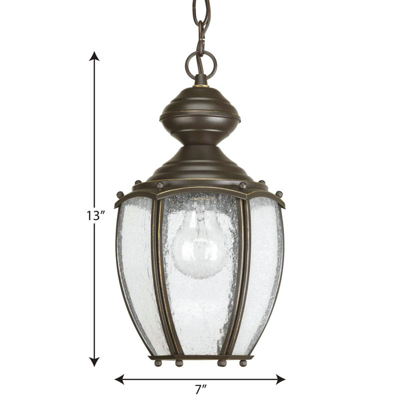 Rawson Outdoor Hanging Lantern, Antique Bronze