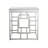 Sheraden Mirrored Glass Top End Table