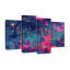 «Blue Magenta Abstract», reproduction d'art sur toile-1332096333