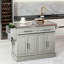 Chariot pour îlot de cuisine avec 2 tiroirs, porte-épices, couteau et porte-serviettes Kitchen Island-130076661