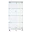 Vitrine lumineuse à DEL à deux portes avec 4 tablettes, idéale pour mettre en valeur des objets de collection et améliorer l'esthétique de la pièce