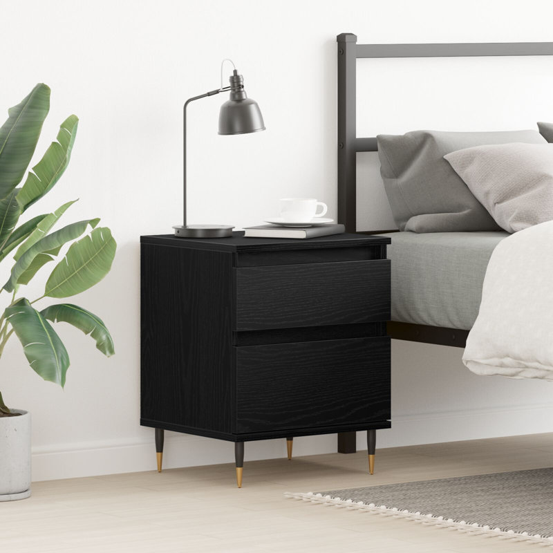40cm W Manufactured Wood Bedside Table