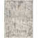 Fenster Abstract Modern Machine Woven Area Rug in Ivory/Blue/Gray