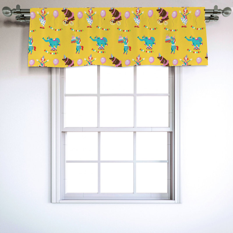 Sateen Ruffled Window Valance