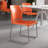 Oliverson 880 lb. Capacity Full Back Contoured Stack Chair with Powder Coated Sled Base-162887974-217618170