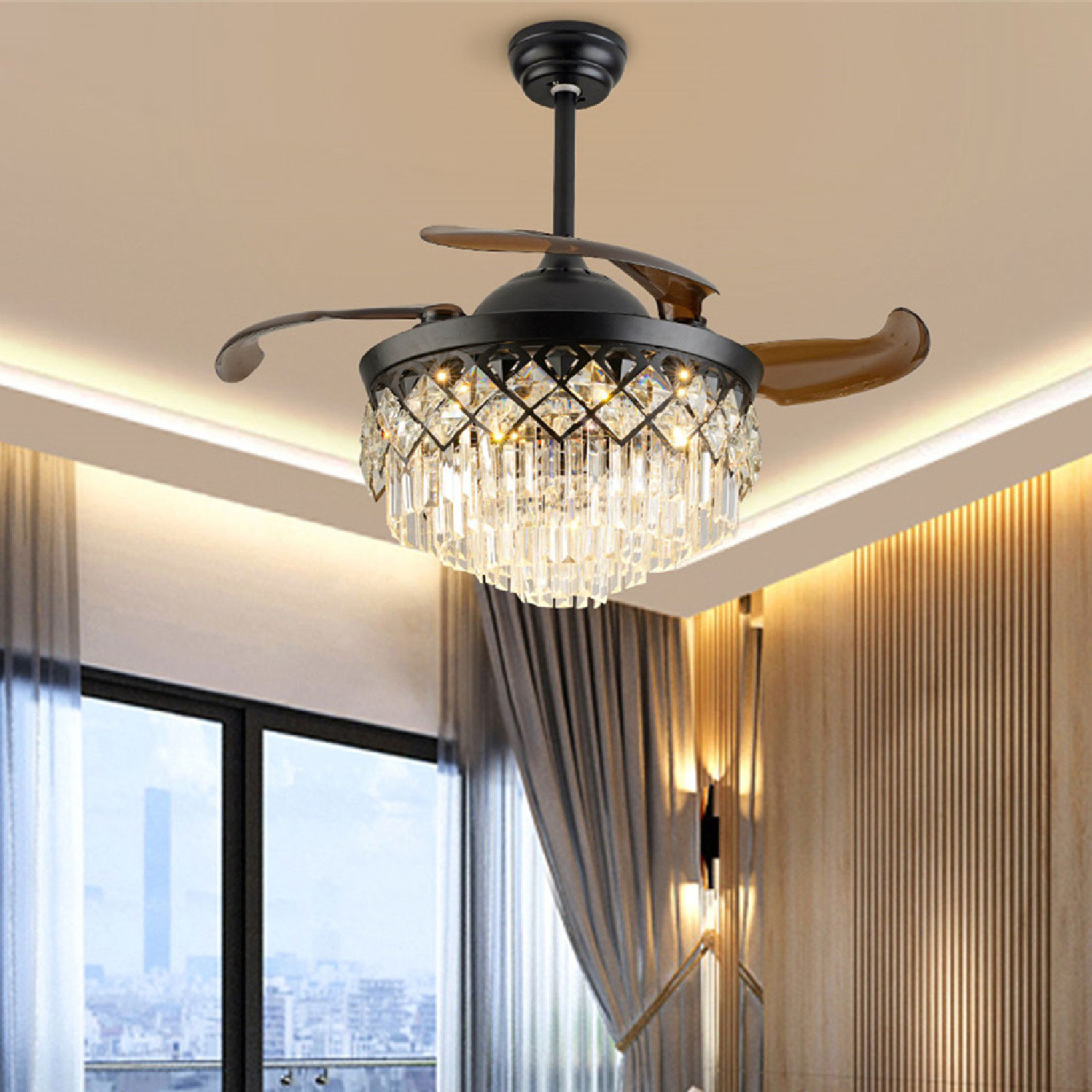 Rosdorf Park Bhanweri 52'' Ceiling Fan with LED Lights | Wayfair