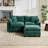 Cloud Sofa Ottoman Only, Modern Sectional Couch, For Living Room Bedroom And Apartment, Comfy Double Layer Upholstered Seat Cushion-124528890
