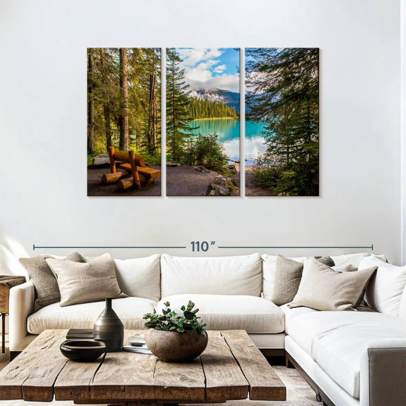 Paysage du lac Alvord Louise, H 48 po x l 74 po