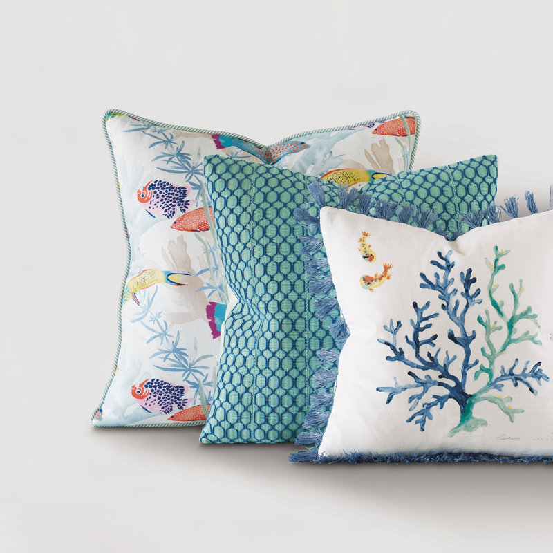 Castaway Square Pillow Cover & Insert