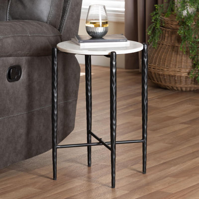 Table d'appoint en marbre Baxton Studio Mendez