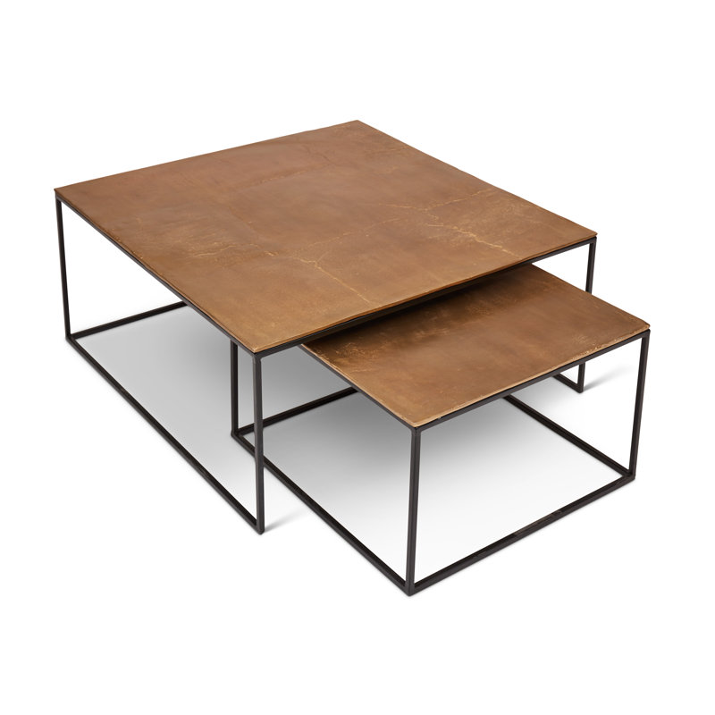 Tables gigognes Frame 2, Laiton antique