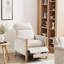 Fauteuil inclinable Cozy Farmhouse | Structure en bois massif | Mouvement auto-inclinable | Revêtement moelleux
