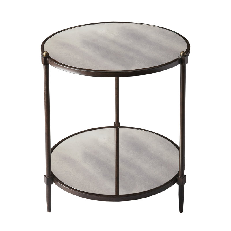 Peninsula Mirrored Side Table