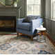 Pali Blue Handwoven Jute Rug