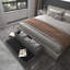 Polyester Blend Upholstered Storage Bench