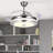 36" Taig 4-Blade LED Crystal Ceiling Fan with Remote Control and Light Kit Included-933564894