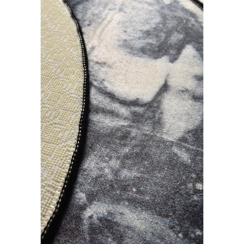 Tapis de bain de qualité supérieure, diamètre de 39,4 pouces, 100% polyester, antiallergique, anti-poussière et antitache, surface antidérapante | Lavable à la machine à 86 ° F, 700 g / m² | Doux et durable pour la sécurité et le confort de la salle de bain