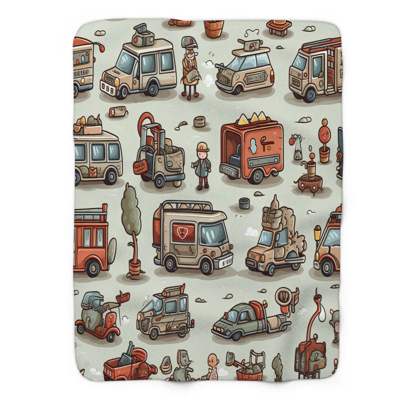 Subcompact vehicles - 1 Piece Premium Blanket, Queen