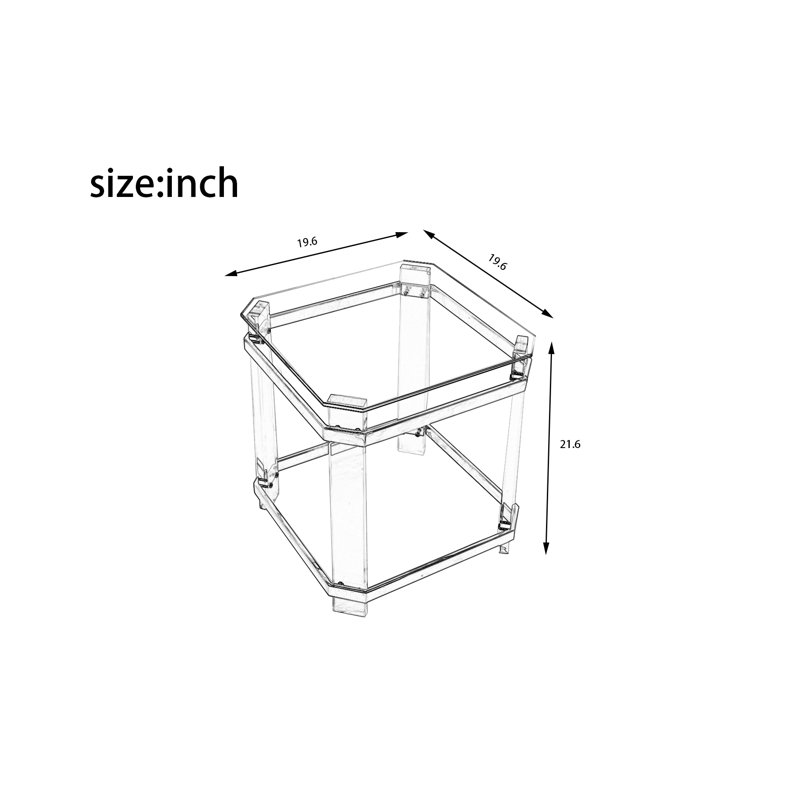 Vessica Glass Top Coffee Table, Gold