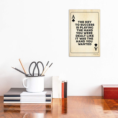 Ace of Clubs 1 Piece Wrapped Canvas Wall Art