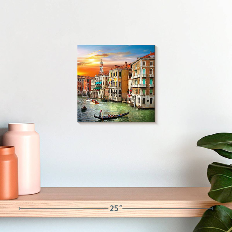 Bâtiments et gondoles Nicci Venice, H 10 po x l 10 po