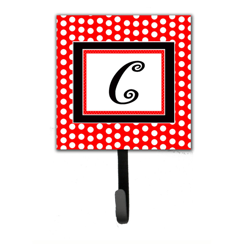 Crochet mural pois à points monogramme, C