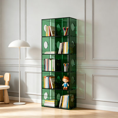 Modern minimalist acrylic multi-layer bookcase
