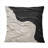 Black Beige Marbled Dreamscape II - Abstract Geometric Printed Throw Pillow