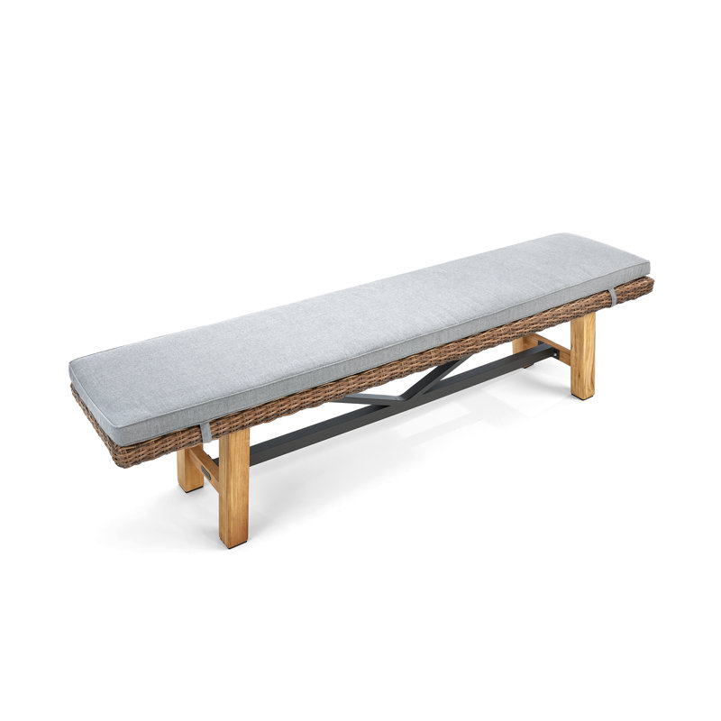 Truss Outdoor Teak Dining Bench