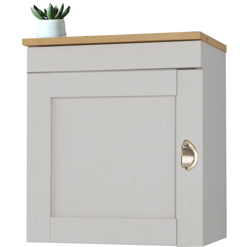 Edgarton Matte Base Unit, White/Honey