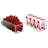 Sorbus 2 Pack Narrow Stackable Clear Storage Bins with Handles
