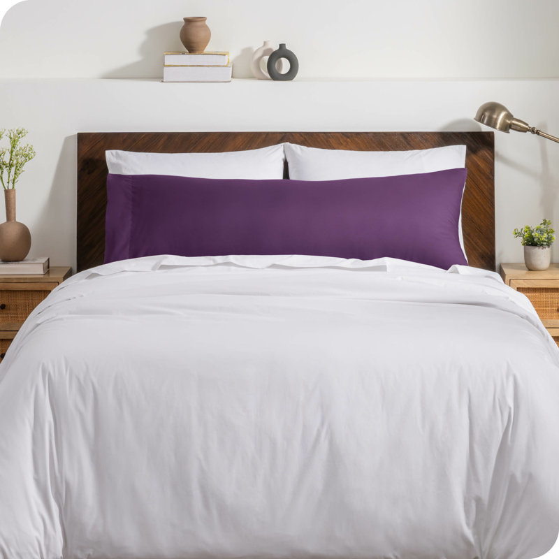 Fermeture de l'enveloppe du coussin en microfibre, Prune