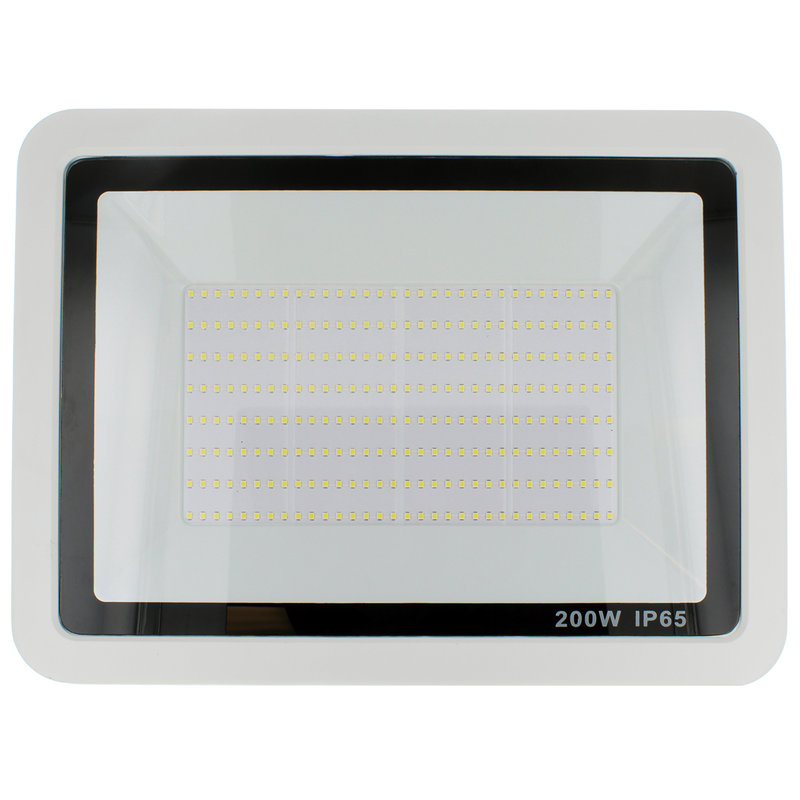 200-Watt LED Outdoor Security Flood Light, White 