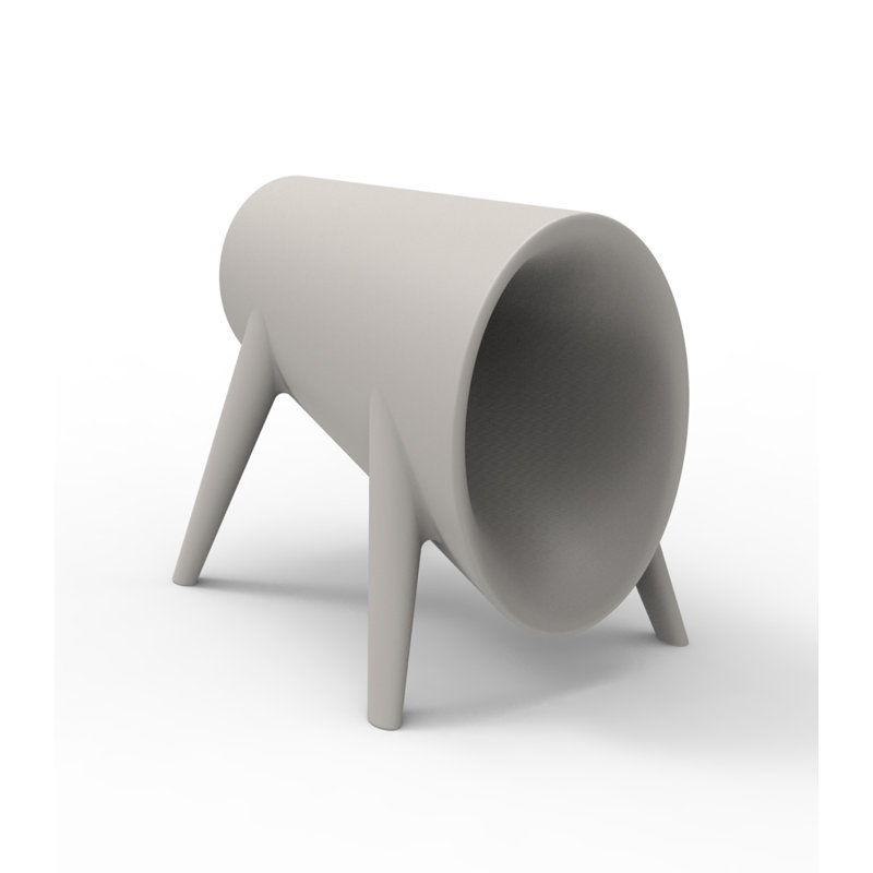 Bum Bum Plastic Decorative Stool, Taupe