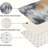 Orange & Gray Abstract, Kitchen Mats 2-Piece