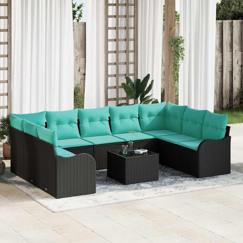 Ensemble de canapé de jardin 10 pièces vidaXL